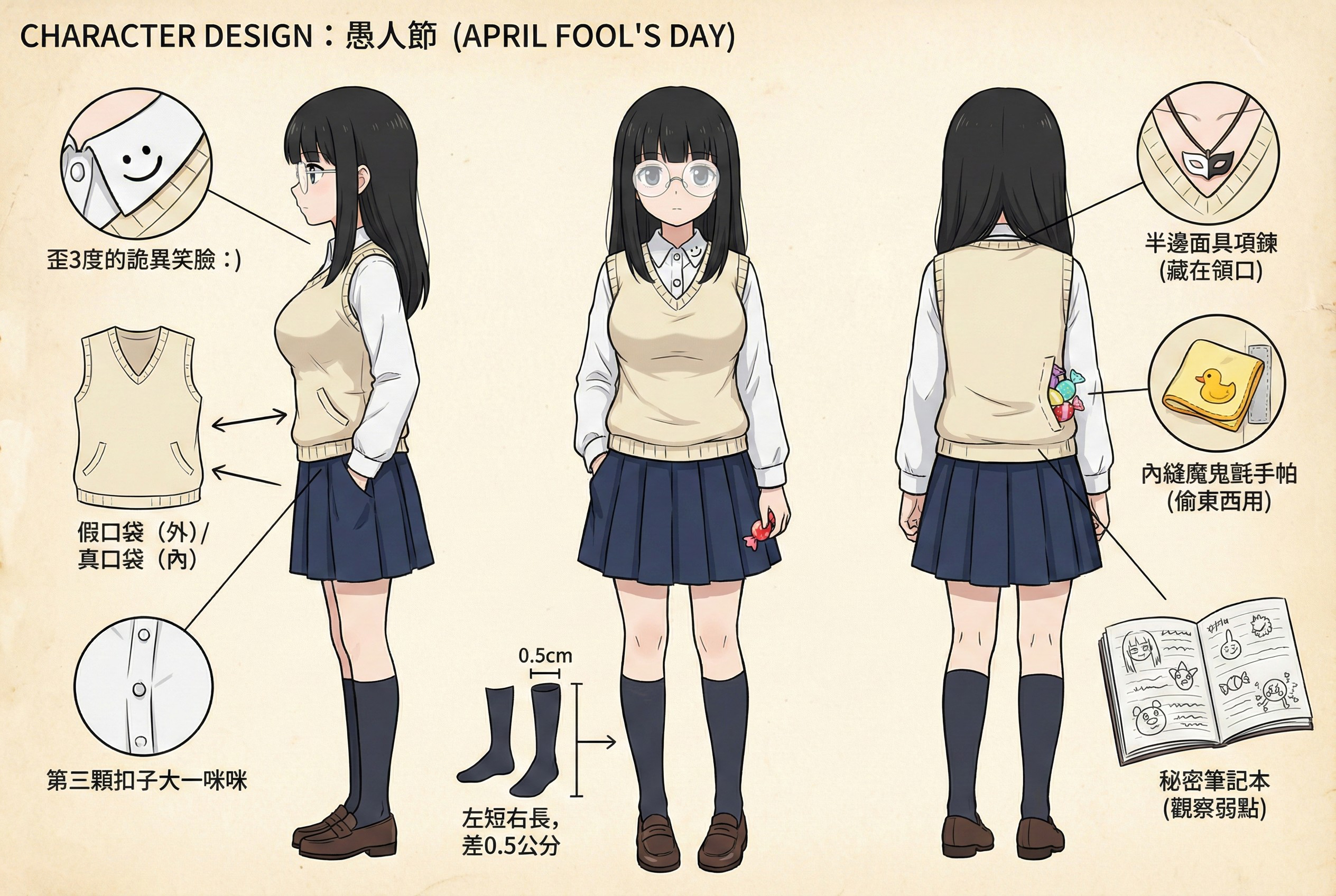 愚人節角色設定圖