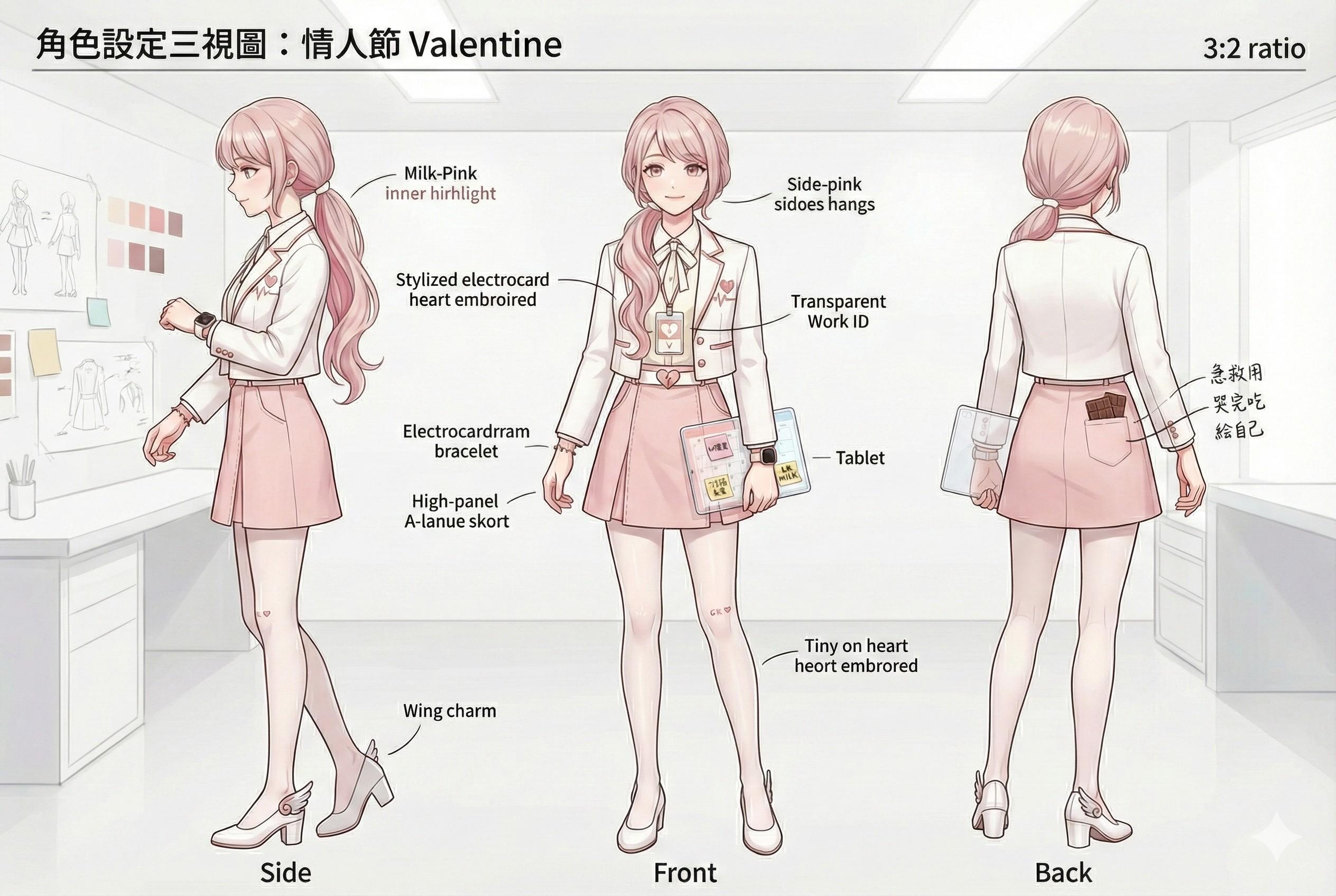 情人節角色設定圖